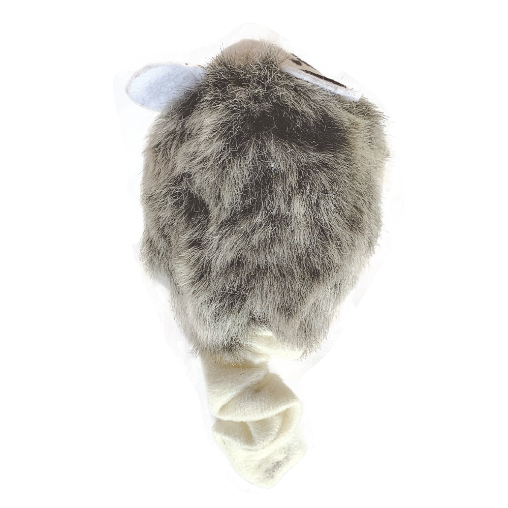 FOFOS Pull String & Sound Chip Grey Shaking Mouse Cat Toy
