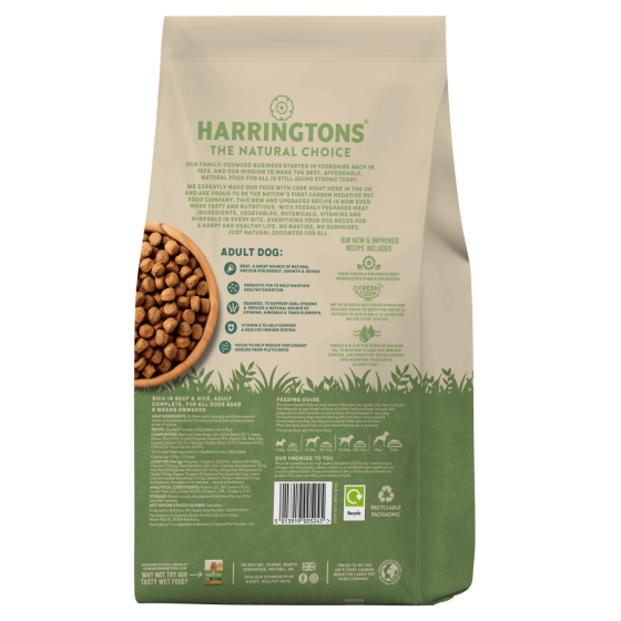 Harringtons Complete Beef Adult Dry Dog Food 4kg