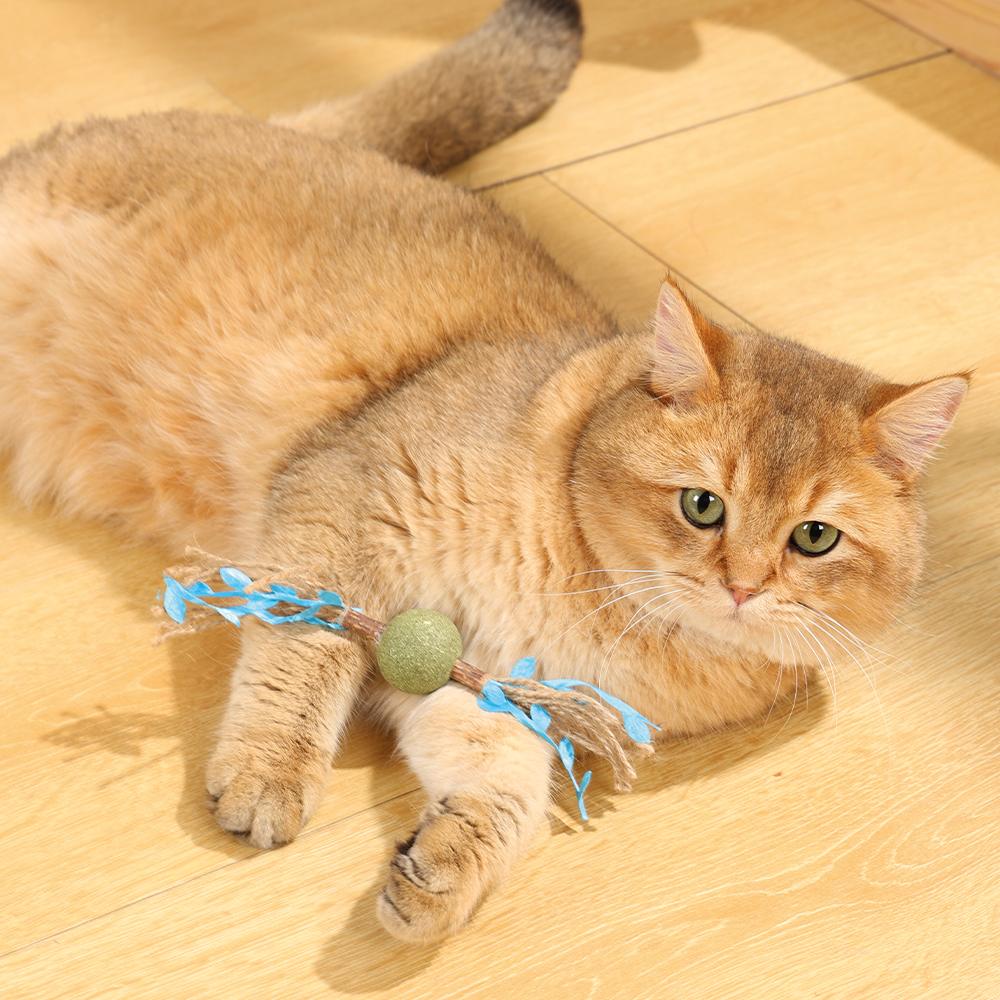 M-PETS Charmy Branch Blue Catnip Cat Toy