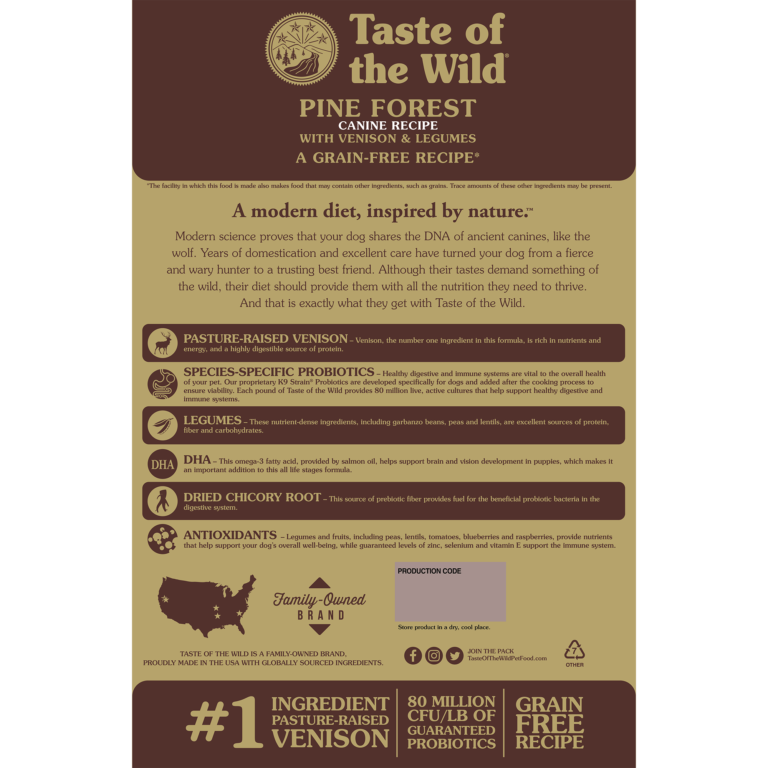 Taste Of The Wild Pine Forest Canine Recipe