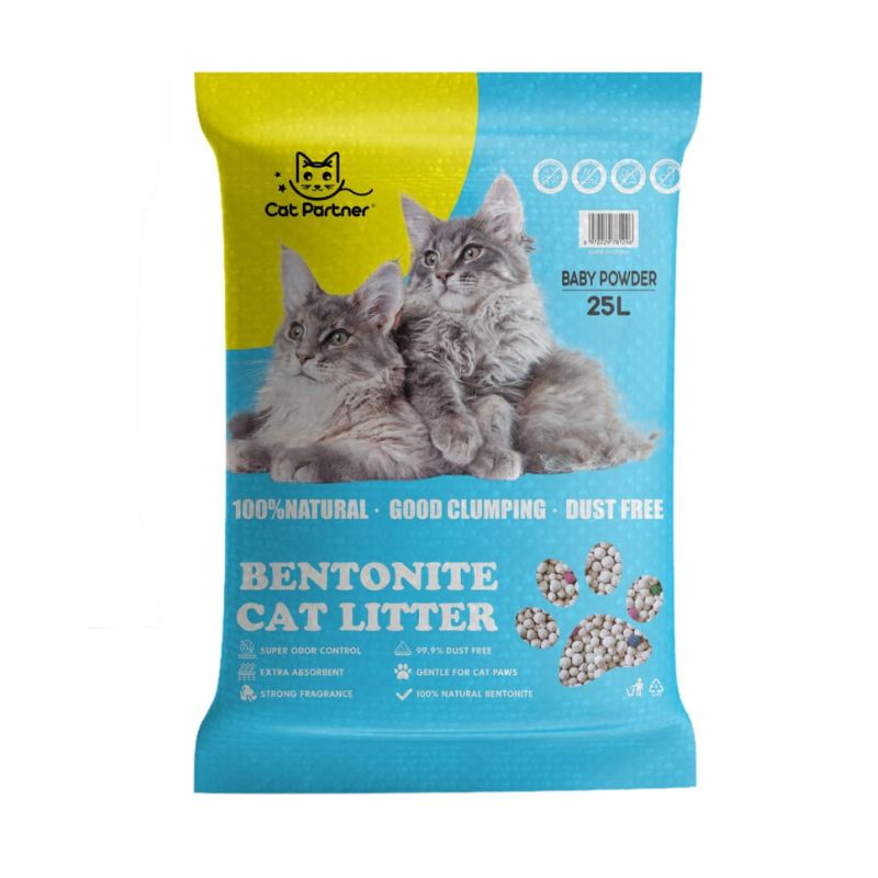 Cat Partner Bentonite Dust Free Clumping Litter - 25 L