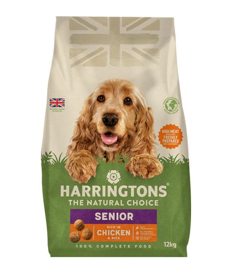 Harringtons Complete Chicken & Rice Dry Dog Food 12kg-For Senior Dog