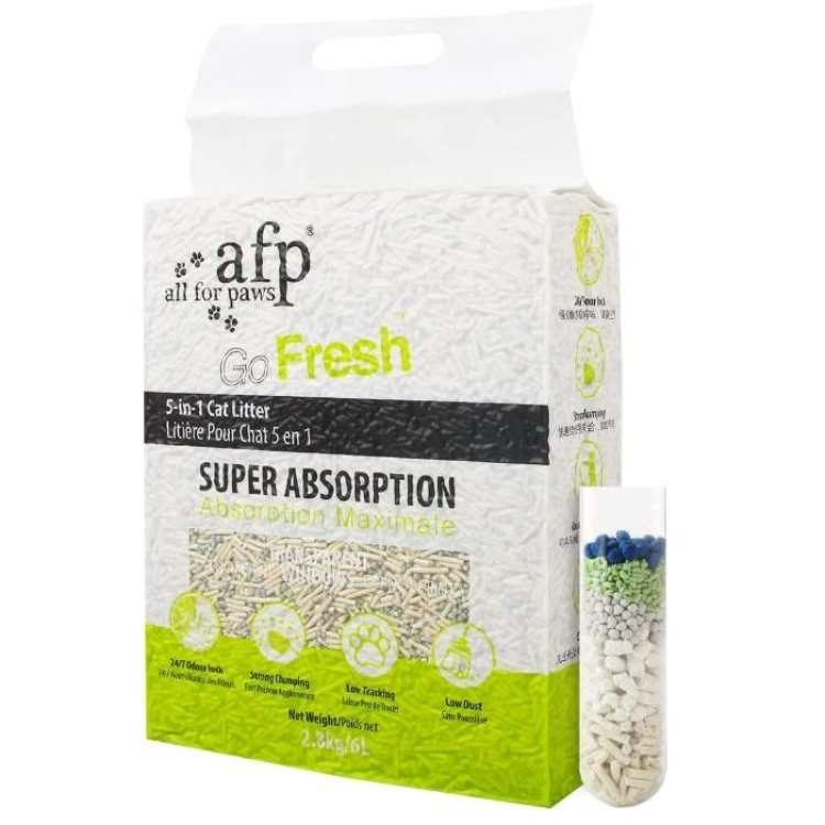 All For Paws-Clumping 5-in-1 Cat Litter - Tofu/6 L