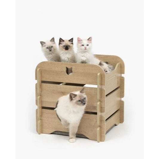 Premium Cat Furniture Cottage - Oak
