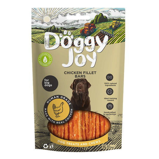 Doggy Joy Chicken Fillet Bars Dog Treats 90g