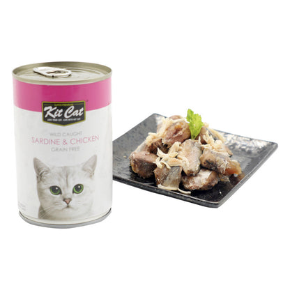 Kit Cat Wild Caught Sardine & Chicken  400G