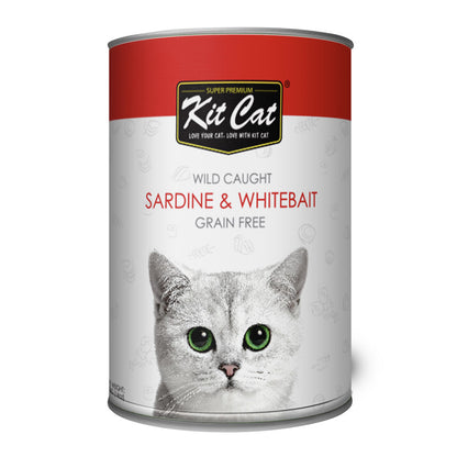 Kit Cat Wild Caught Sardine & WhiteBait 400G