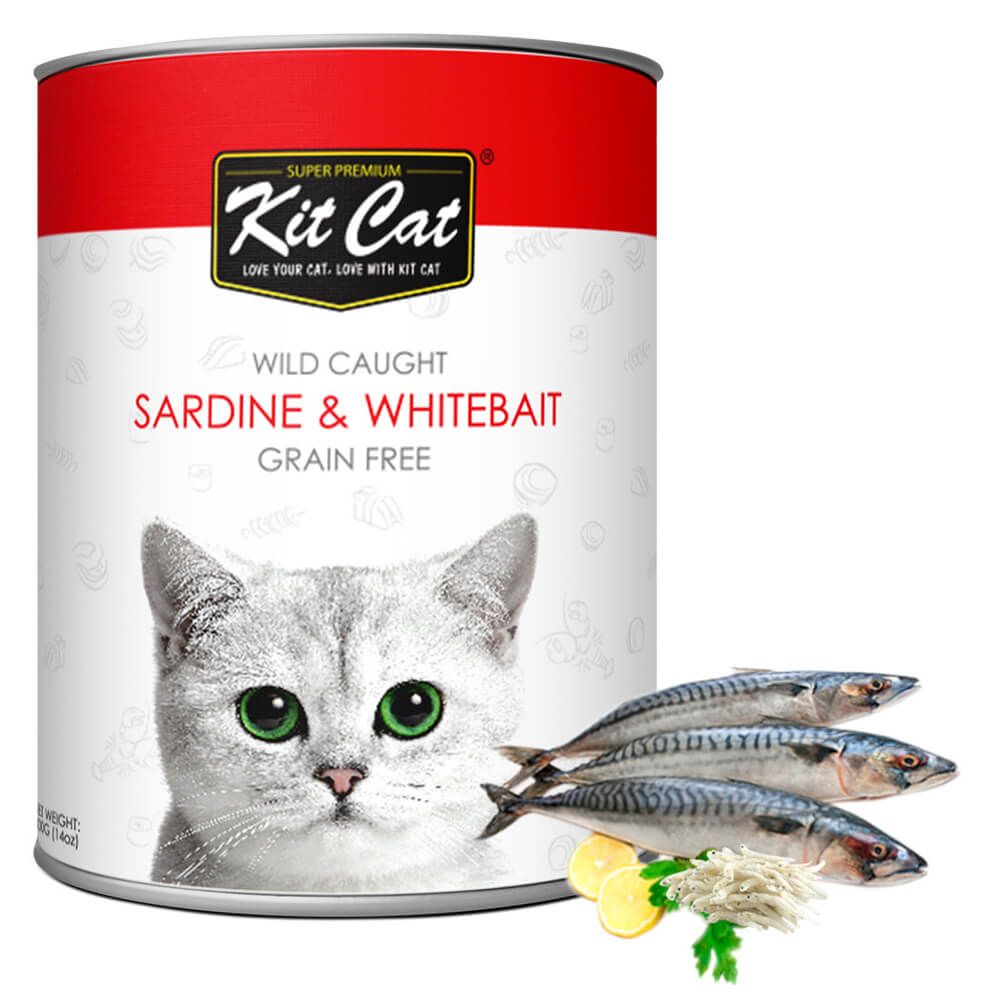 Kit Cat Wild Caught Sardine & WhiteBait 400G