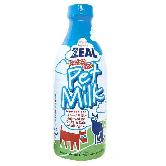 Zeal Pet Milk (1000ml) Rendered 99.5% Lactose Free New Zealand Cow’s Milk