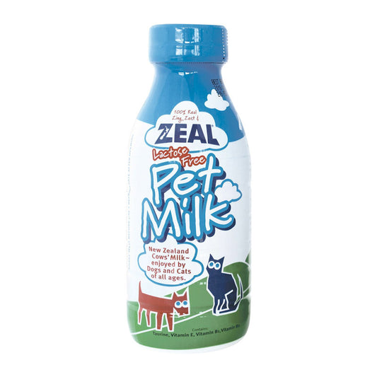 Zeal Pet Milk (380ml) Rendered 99.5% Lactose Free New Zealand Cow’s Milk