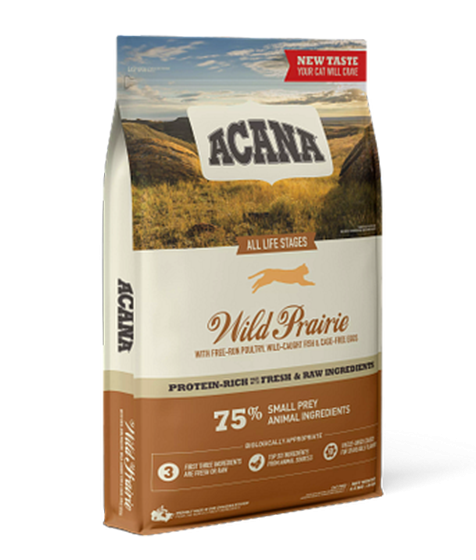 Acana Wild Prairie Free-Run Poultry Wild-Caught Fish All Life Stages Dry Cat Food