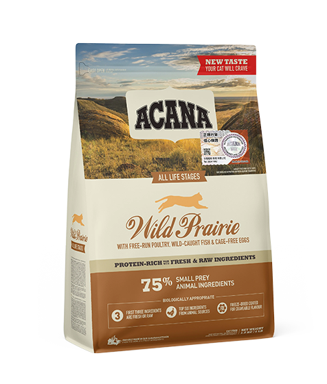 Acana Wild Prairie Free-Run Poultry Wild-Caught Fish All Life Stages Dry Cat Food