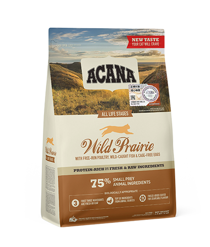 Acana Wild Prairie Free-Run Poultry Wild-Caught Fish All Life Stages Dry Cat Food