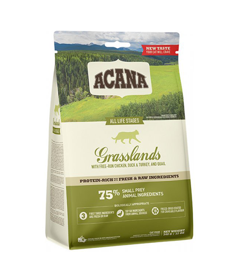 Acana Grasslands Free-Run Chicken & Turkey All Life Stages Dry Cat Food