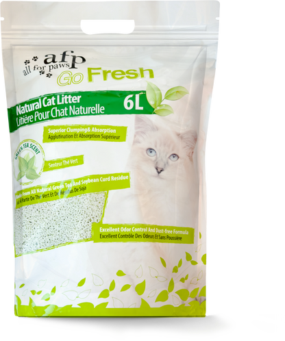 Clumping Natural Cat Litter - Green Tea Scent/6 L