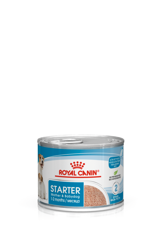 Royal Canin -Canine Health Nutrition Starter Mousse (WET FOOD - Cans)12 x 195g