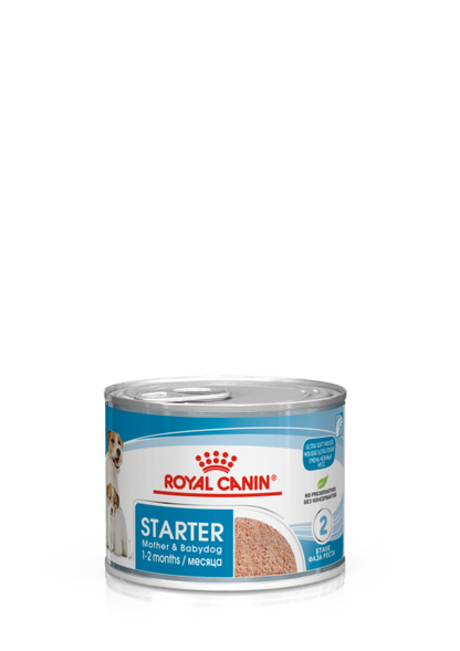 Royal Canin -Canine Health Nutrition Starter Mousse (WET FOOD - Cans)12 x 195g