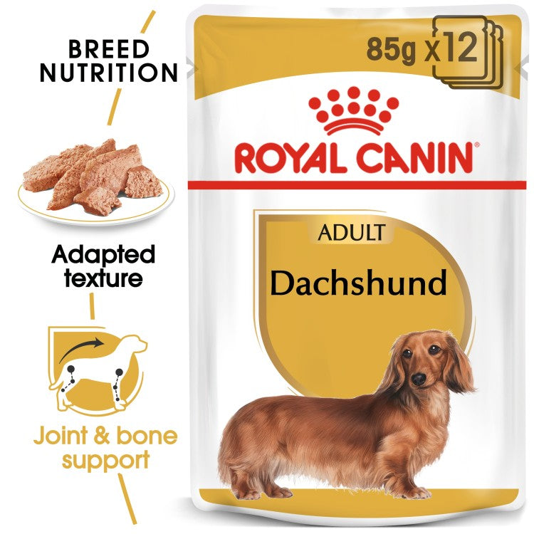 Royal Canin Breed Health Nutrition Dachshund Adult (WET FOOD - Pouches)