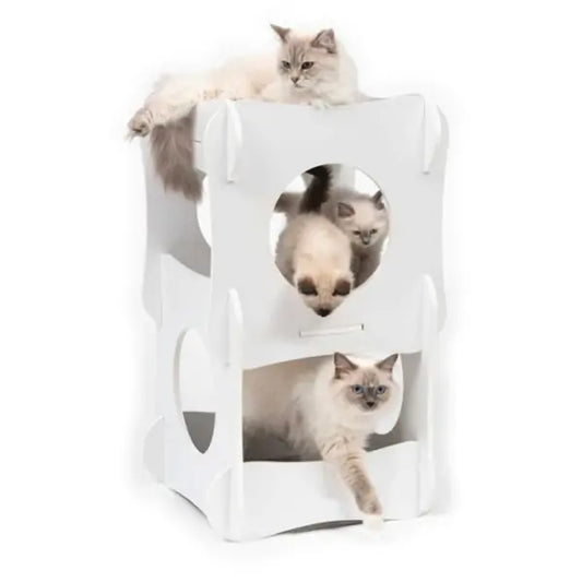 Premium Cat Furniture Condo - White