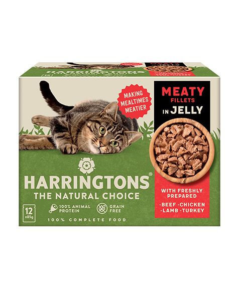 Harringtons Meat in Jelly Wet Cat Food Multipack (12×85g)