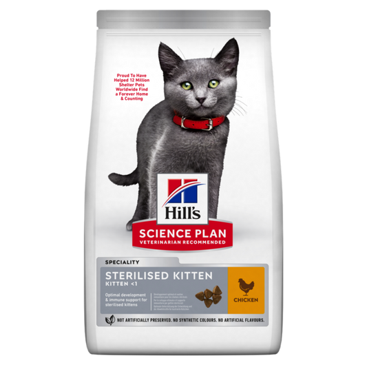 Hill’s Science Plan Sterilised Kitten Food with Chicken (1.5kg)