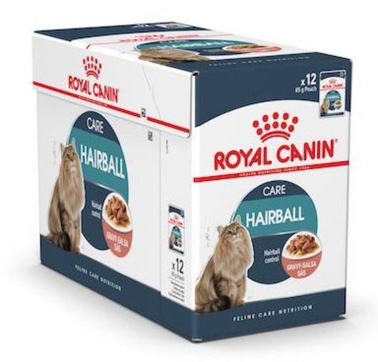 Royal Canin Feline Care Nutrition Hairball Gravy (WET FOOD - Pouches)12 x 85g