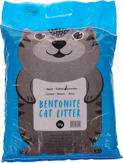 Premium Bentonite Clumping Cat Litter (5kg) Lavender