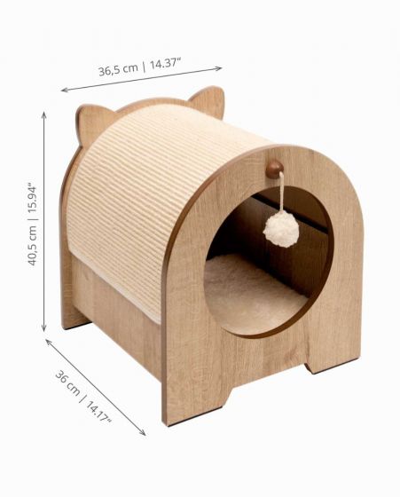 Premium Cat Furniture Minou - Poplar