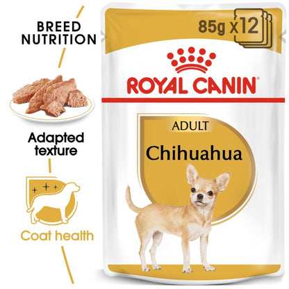 Royal Canin Breed Health Nutrition Chihuahua Adult (WET FOOD - Pouches)12 x 85g