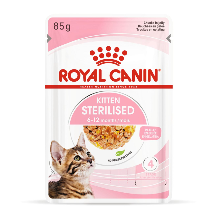 Feline Health Nutrition Kitten Sterilised Gravy (WET FOOD - Pouches) 12x85G