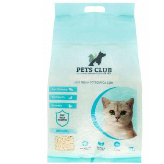 Pets Club Soya Bean Clumping Cat Litter-Original-7 L