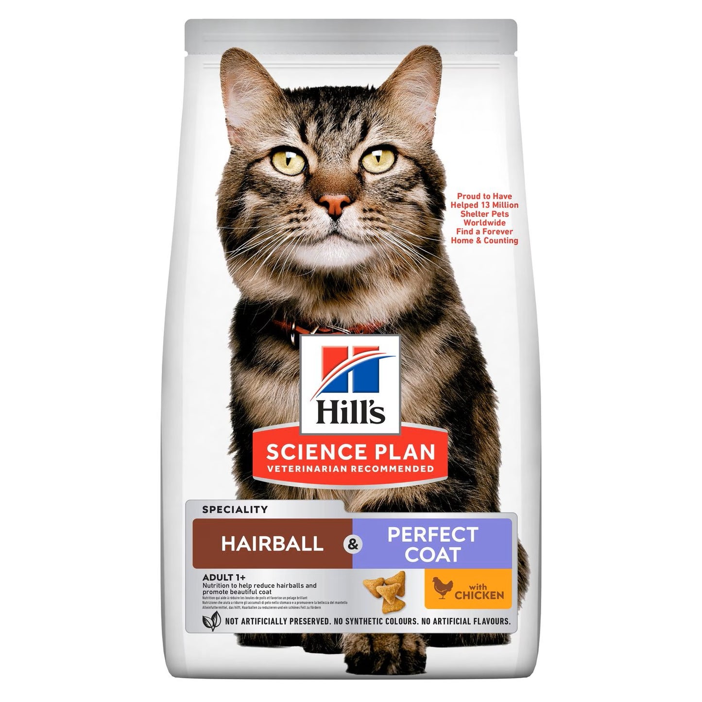 Hill’s Science Plan Hairball & Perfect Coat Adult Dry Cat Food with Chicken