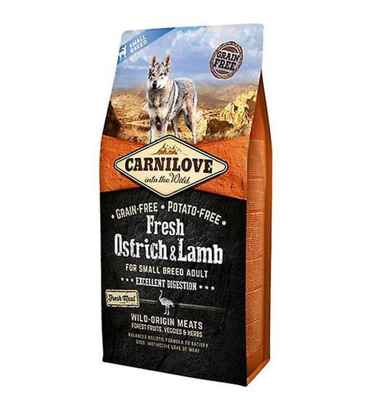 Carnilove Fresh Ostrich & Lamb For Small Breed Adult Dogs 6kg