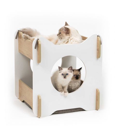 Premium Cat Furniture Cabana - White