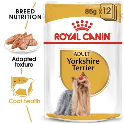 Royal Canin Breed Health Nutrition Yorkshire Adult (WET FOOD - Pouches)12 x 85g