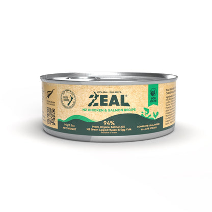 Zeal Grain Free Canned Cat Food 90g – (Chicken & Salmon)